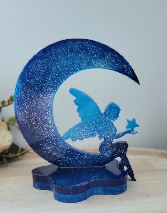 Lune Fée sur socle