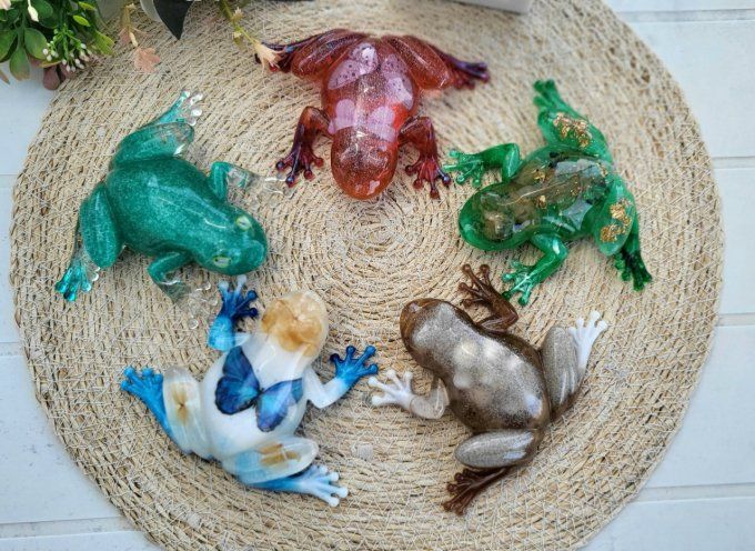 Grenouille en résine époxy