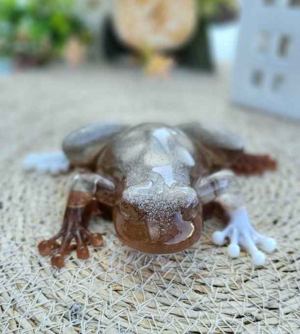 Grenouille en résine époxy