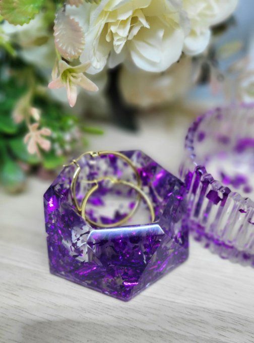 Ensemble fleur violet