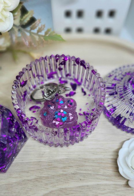 Ensemble fleur violet
