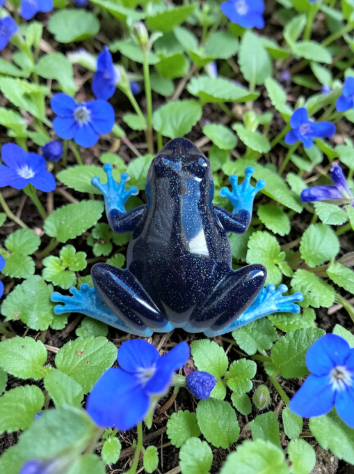 Grenouille en résine époxy