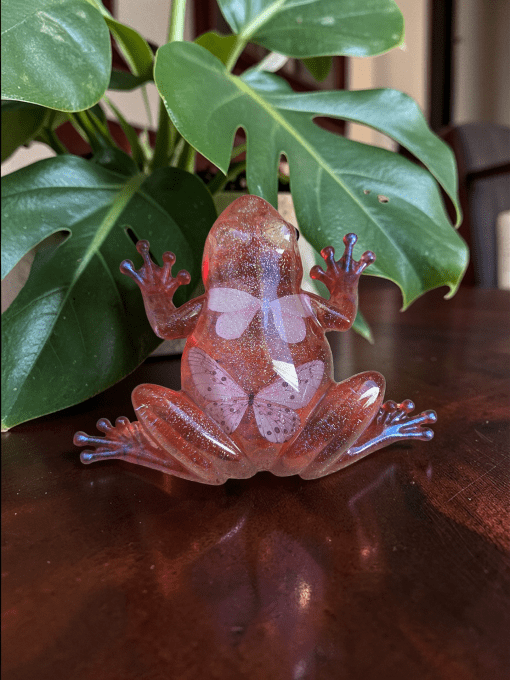 Grenouille en résine époxy